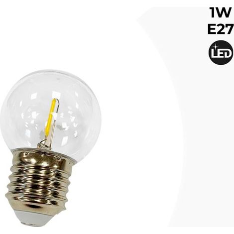 Ampoule LED à filament décorative 1W E27 (1/5)