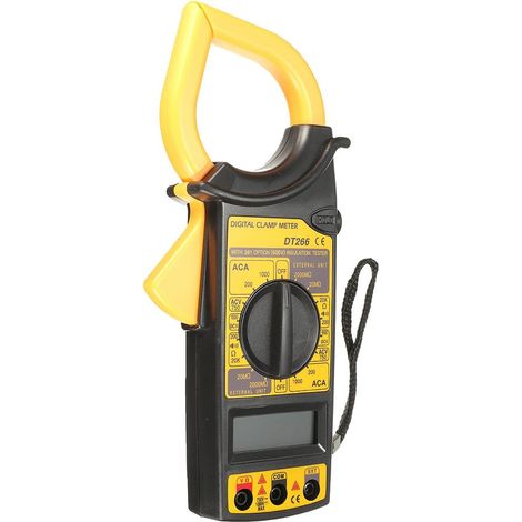 Dt266 Multimetro digitale elettronico a pinza AC/DC Strumento di prova della tensione