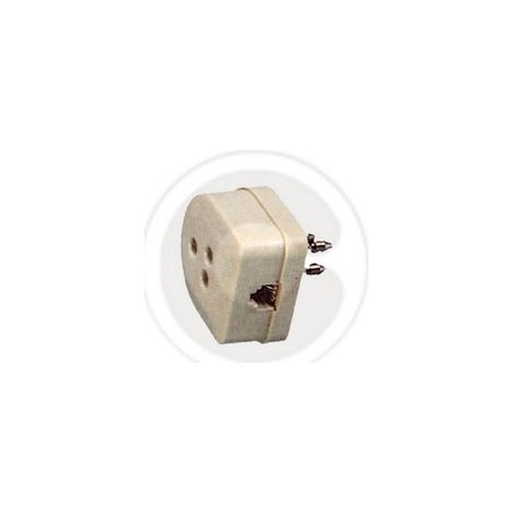 Fme art 27.170 presa + spina doppia tripolare per telefono plug 6/4c blister (1/2)