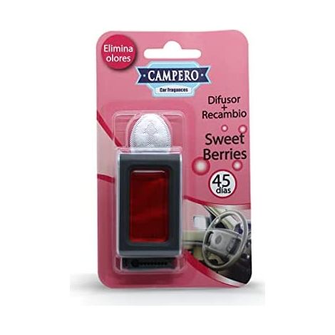 Vinfer deodorante per auto membrana deodorante per auto camper diffusore di fragranze per auto + ricarica frutti rossi (1/4)