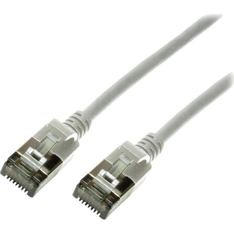 Cable reseau RJ45 male U-FTP Cat 6a gris - 1.5m