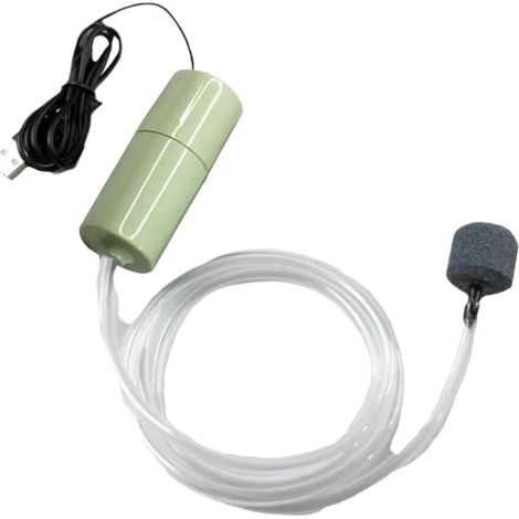 Mini pompe à oxygène silencieuse USB pour aquarium - Charge USB - Pompe à oxygène pour poissons rouges (1/4)
