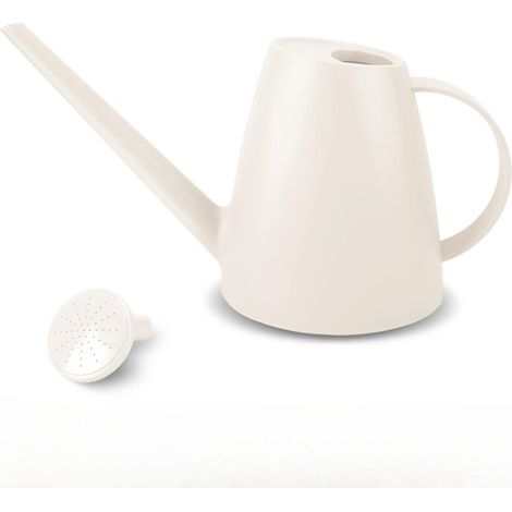 Arrosoir pour plantes d'intérieur, petits arrosoirs pour plantes d'intérieur, jardin, fleurs, arrosoir à long bec pour plantes d'extérieur 1,8 l，Blanc