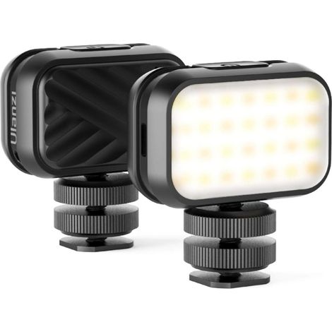 Lampe de vlogging VL28 LED pour iPhone Mini LED Camera Light Rechargeable 5600K 95+ Lumière de Remplissage Longue durée pour caméra d'action DJI OSMO Smartphone (1/5)