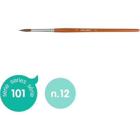 PINCEL ESCOLAR REDONDO SERIE 101, Nº 12 MILAN 80312
