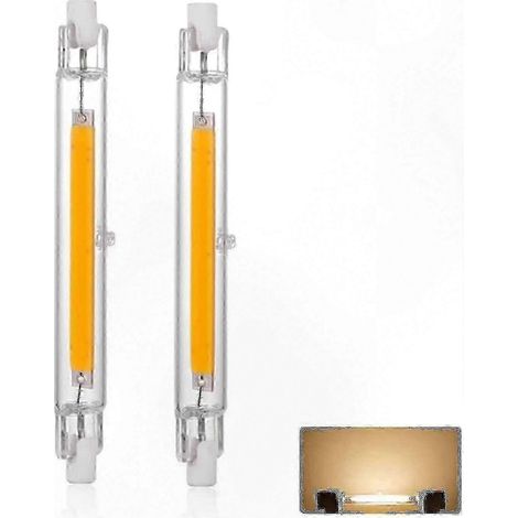 Ampoule LED R7s 30W Dimmable, 3000 Lumens Blanc Chaud 3000K, 118mm, Remplacement Halogène, Éclairage 360°, Lot de 1 (1/5)