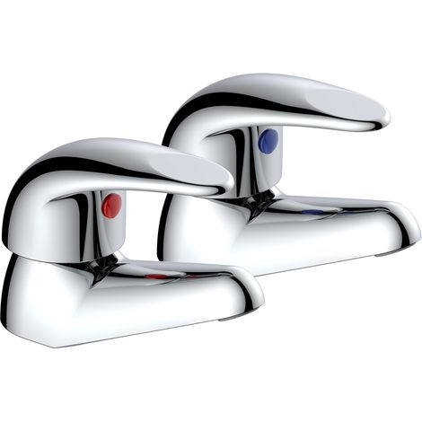 Deva Clifden Basin Taps Pair - Chrome (1/2)