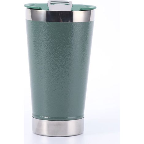 Chope Isotherme en Acier Inoxydable Vert Paon avec Décapsuleur, Mug 20 oz pour Bière, Café et Voiture (1/5)