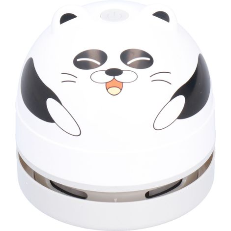 Aspirateur de bureau miniature rechargeable par USB avec motif panda, idéal pour les enfants. Design mignon d'animal. (1/5)