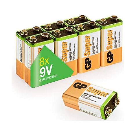 GP Super Pile 6LR61 (9V) alcaline(s) 9 V 8 pc(s) (1/5)