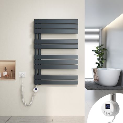 Heilmetz Toallero eléctrico 400 W 899 × 600 mm Antracita con WiFi, App, control por voz y programación semanal (1/5)