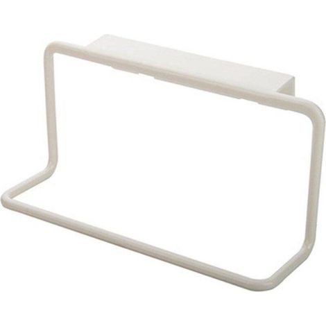 Over-the-door towel rack - Bathroom or kitchen organizer - White - Creative and refined design - AquaForge (1/4)