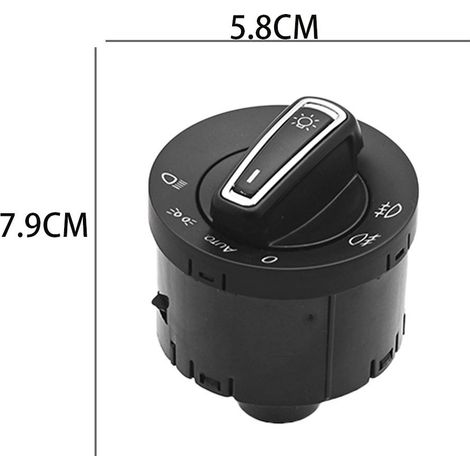 5GG941431D is a fog light and headlight switch suitable for Volkswagen Golf vehicles of model years 2013-2017. (1/4)