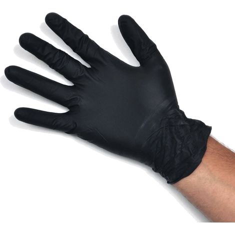 Guanti da lavoro in nitrile Gardening Doc Zero Black monouso - - Nero (1/2)
