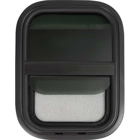 Fenêtre coulissante verticale pour camping-car 300 mm × 400 mm, fenêtre à soufflet pour camping-car avec moustiquaire, fenêtre coulissante pour camping-car, adaptée aux camping-cars et caravanes (1/5)