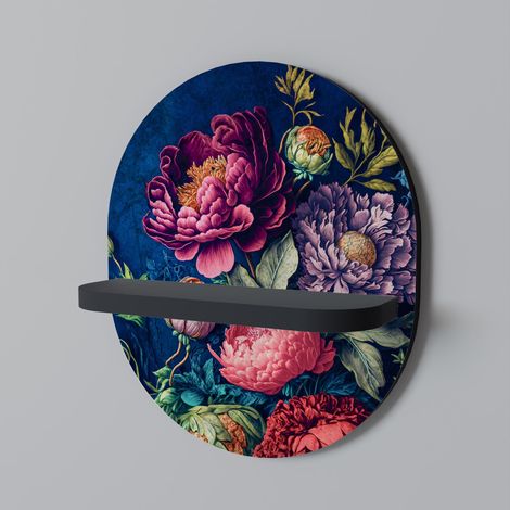 BLOOMING ELEGANCE Mensola ovale nera (1/5)