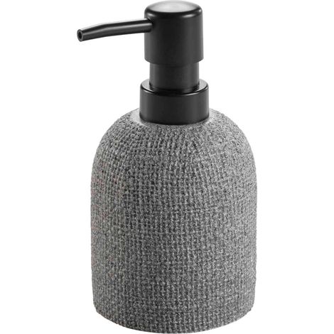 Distributeur de Savon Effet Tissé "Spa" 15cm Gris (1/3)
