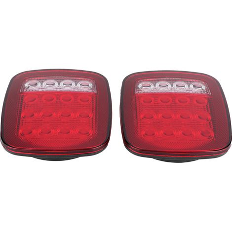 2-teilige LED-Rückleuchten mit Blinkern und Bremslichtern für Jeep Wrangler CJ 76-06 (1/5)