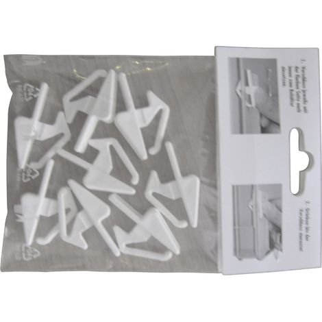 Alutec 05310 Schiebeverschlüsse für Kunststoffbehälter Weiß 8 St. (1/2)
