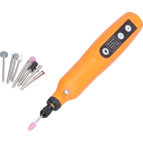 5-Gang-Akku-Rotationsgravierset mit LED-Licht, 3,7 V 10 W elektrischer Schleifstift (1/5)