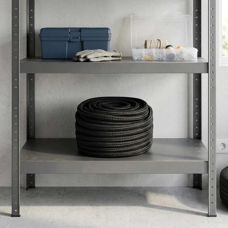 vidaXL Cuerda multiusos 12 mm 25 m Negro PP 930 kg Carga máx. (1/5)