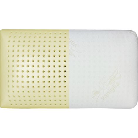 Guanciale Memory Profumato Aromaterapia Anatomico Cuscino Letto Saponetta Traspirante Memory Foam Anallergico  Vaniglia - 1 Cuscino