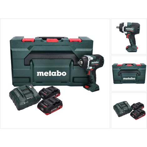 Atornillador de impacto a batería Metabo SSW 18 LTX 800 BL 18 V 800 Nm 1/2" sin escobillas + 2 baterías de 4,0 Ah + cargador + metaBOX (1/5)