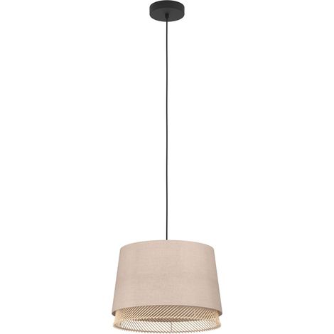 Suspension luminaire Tabley, lustre naturel pour salon et salle à (1/5)