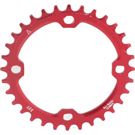 Disque de chaîne vélo montagne acier 32T 34T 36T 38T BCD 104, pièce de rechange pour pédalier (Rouge 32T) (1/5)