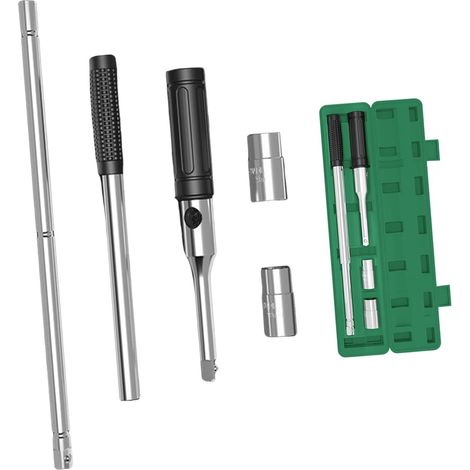 Clé à roue allongée, jeu de douilles en croix pour changement pneu voiture, etc. robuste acier véhicules, 5 Pièces - (1/5)