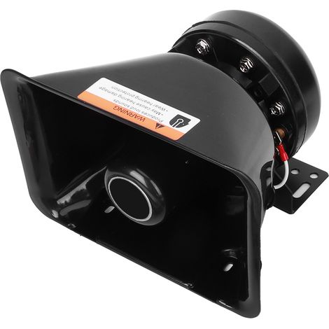 Avertisseur Alarmes Klaxon 9 Sons 130dB 200W avec Haut-parleur Mégaphone pour Voiture Camion - Kit Signal Fort (1/5)