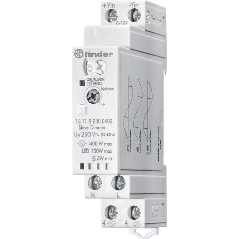 Finder Dimmer für Hutschiene 1 St. 15.11.8.230.0400 Betriebsspannung:230 V/AC (1/2)