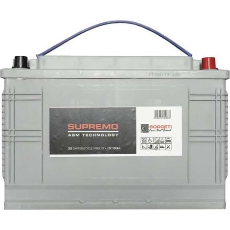 PNI PNI-AKS100AH Deep Cycle Batterie pour Kits solaires 12 V 100 Ah Noir