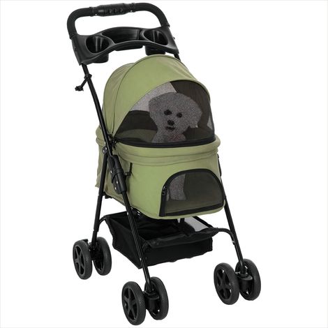 Caisse de transport pour animaux pliable structure acier vert 4 (1/5)