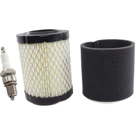 Filtro dell'aria con prefiltro e candela per motori per trattorini rasaerba Briggs & Stratton serie 21, modelli 5429K, 591583, 591383, 796032, 798911, da 9,0-12,5 CV. (1/5)