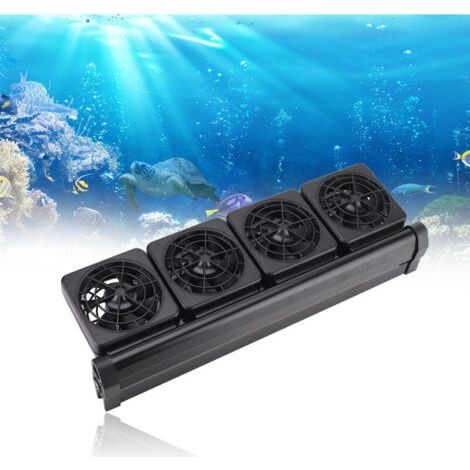 Mini ventilateur de refroidissement de réservoir de poisson ventilateur de refroidissement norme européenne WW-F4 quatre têtes (1/4)