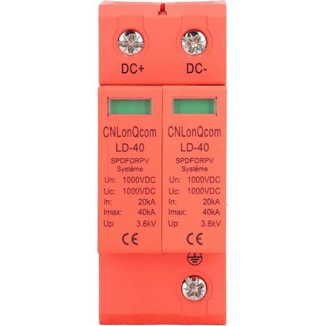 Überspannungsschutzgerät 1000 V DC 20–40 kA 2P PC Photovoltaik-PV-Spannungsableiter