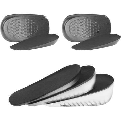Lot de deux semelles de compensation deux virgule cinq centimetres pour femme invisibles et confortables pour augmenter la stature (1/5)