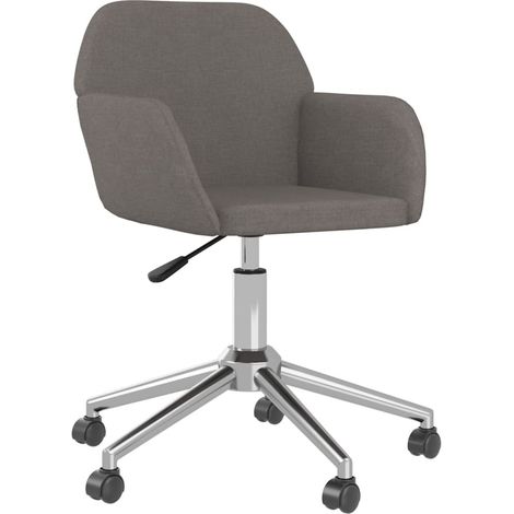 Sedia poltrona girevole ufficio computer studio tessuto grigio scuro 020024126