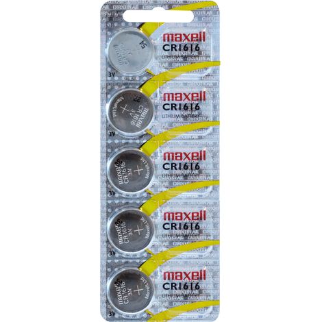 Maxell 18586400 batteria domestica Batteria monouso CR1616 al biossido di zinco manganese (Zn/MnO2) de biossido di zinco manganese (Zn/MnO2)
