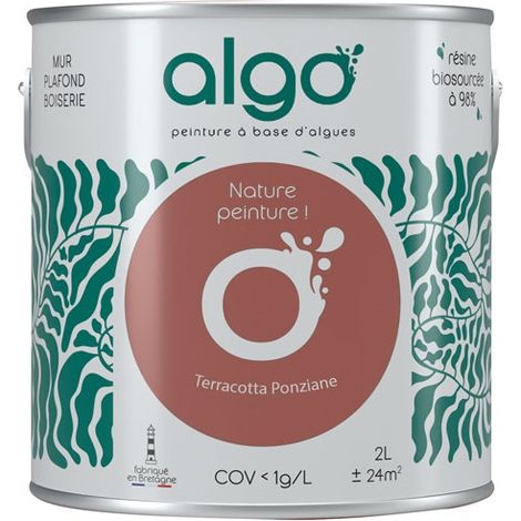 Pintura ecológica 2 L Terracota Ponziane - Algo