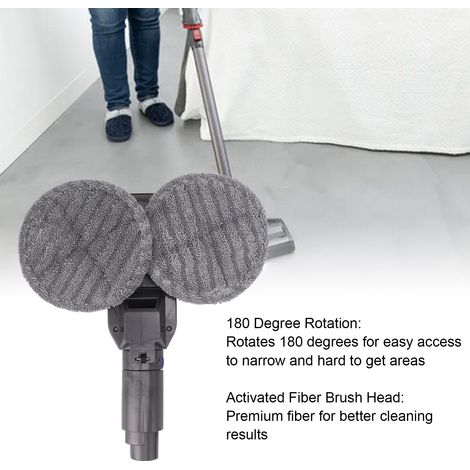 Ortviai Accessoire Balai Aspirateur et Seringue Électrique pour Dyson V6 DC58/DC59/DC62, Rotation 180°, Réservoir Détachable (1/4)