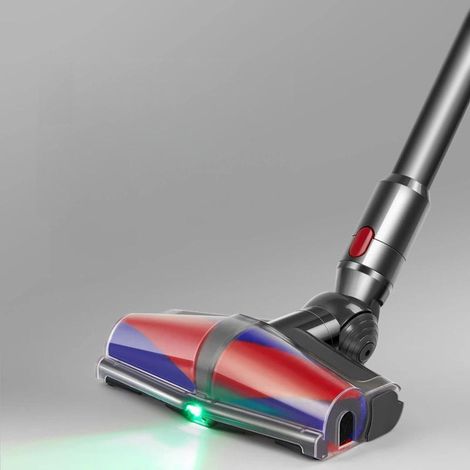 Der flexible, rotierende Bürstenkopf mit grüner LED-Leuchte ist kompatibel mit den Staubsaugern Dyson V7, V8, V10, V11, V15, SV10, SV11, SV12 und SV14 und entfernt Tierhaare und lange Haare. (1/4)
