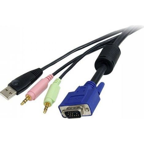 Câble Kvm Vga Usb Audio Micro - 1,80 M - Pour Switch Kvm - 1 Pièce