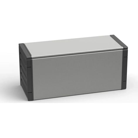 Baule Raccolta Differenziata 85x34x39,5 cm Uso Esterno Grigio PVC