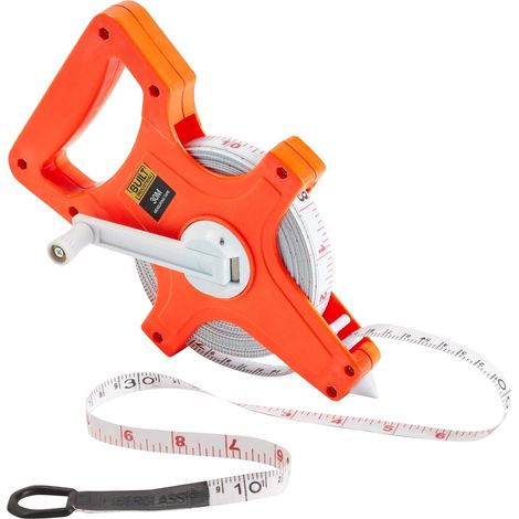 Mètre ruban à mesurer rétractable pour piste et terrain - 30 mètres - Pour saut, sport, athlétisme (1/5)