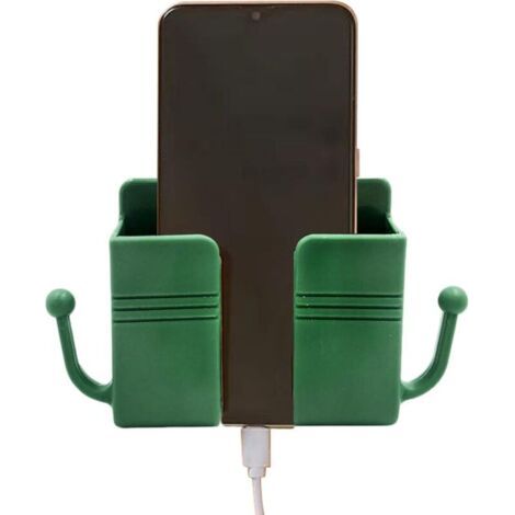 FENOPLASTICASupport de Téléphone Portable Mural, Support Smartphone Autocollant, Étui de Rangement pour Télécommande vert (1/4)