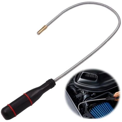 Outil de ramassage magnétique flexible de 60 cm, aimant puissant avec poignée antidérapante, outil télescopique de mécanicien, outil de ramassage magnétique