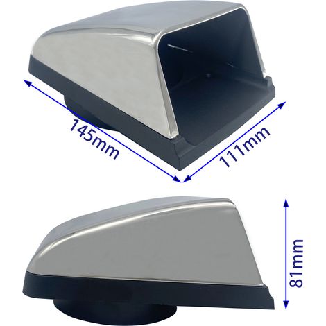 Fenêtre de ventilation, aérateur, évent d'évacuation, coque en acier inoxydable, fond en plastique, aérateur, accastillage marin, accessoires pour yachts et camping-cars (1/3)