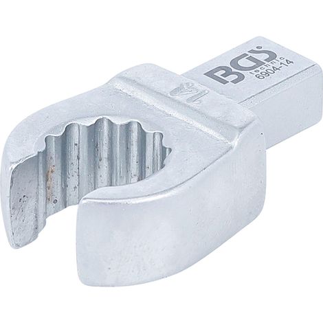 BGS Einsteck-Ringschlüssel offen 14 mm Aufnahme 9 x 12 mm - 6904-14 (1/3)
